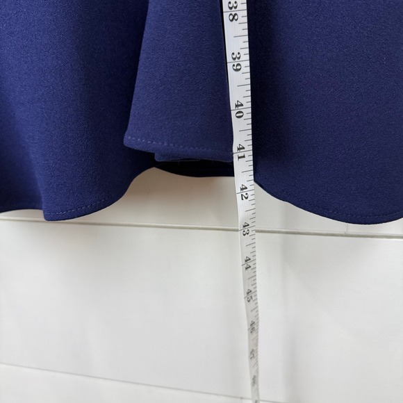 NEW Betsey Johnson Navy Ruffle Hem Sheath MIDI Dress Women 6 FLOUNCE FEMININE - Picture 13 of 14